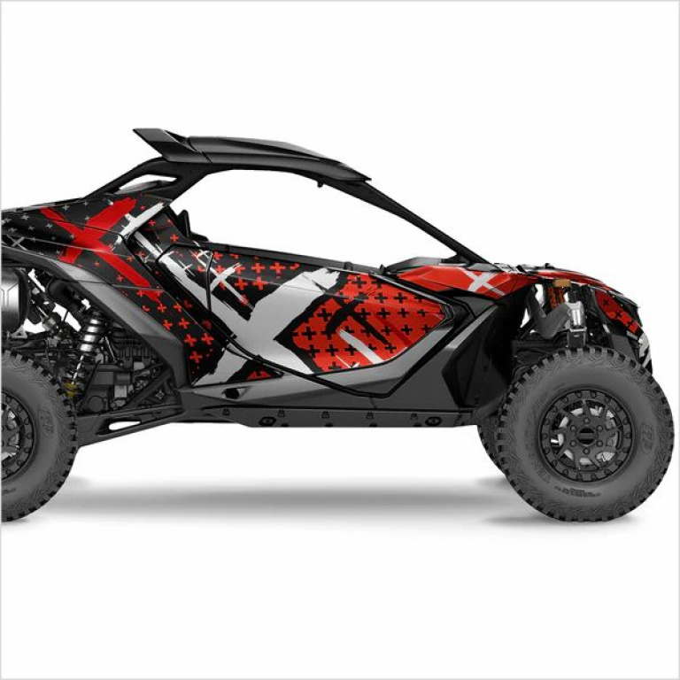 X-Design Red M Version for Can-Am Maverick R 2 Doors